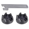 Drive coupling replacement kit: two black coupling disks with metal spanner wrench