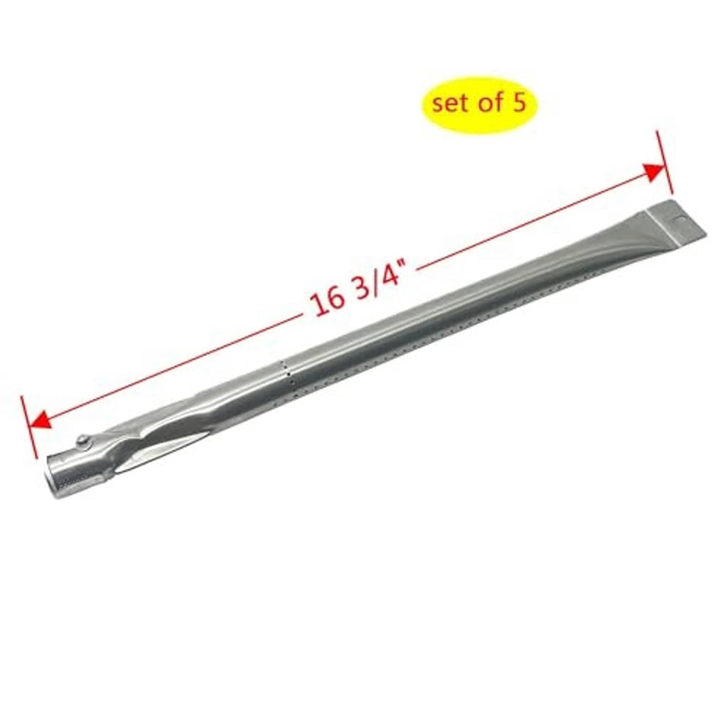 Stainless steel burner replacement tube, 16 3/4 in long, set of 5