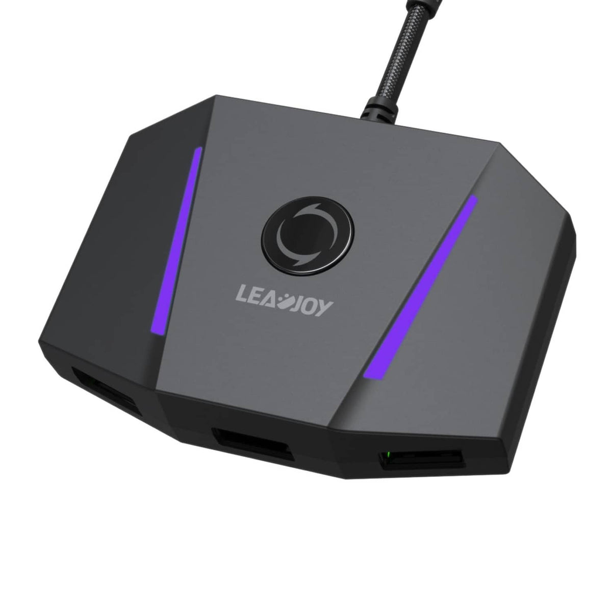 Keyboard and mouse adapter with LED accents and wired cable