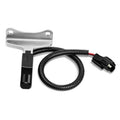 Crankshaft position sensor with black wire harness and two-pin electrical connector