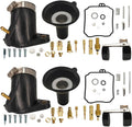 Carburetor rebuild kit components set with rubber intake boots, gaskets, and screws