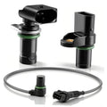 3-piece black camshaft/crankshaft position sensors with wiring harness and connectors