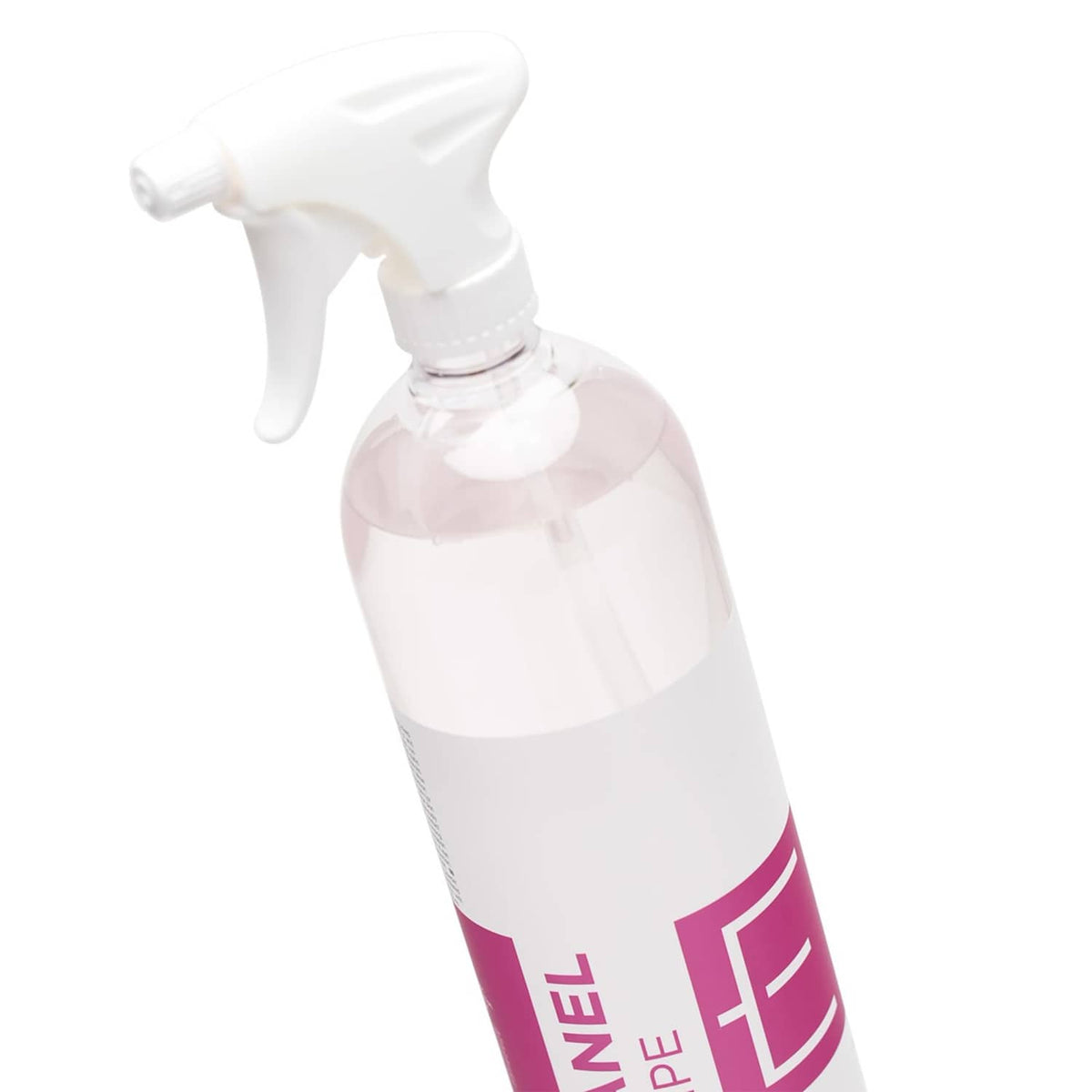 ESOTERIC Panel Wipe spray bottle with trigger, white bottle and clear liquid