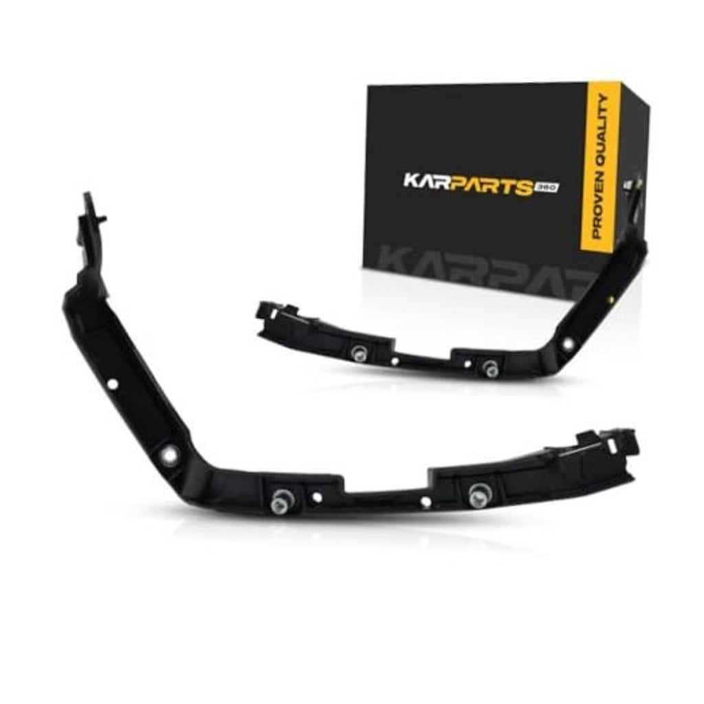 Black front bumper cover retainer clips and mounting brackets, driver and passenger side