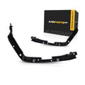 Black front bumper cover retainer clips and mounting brackets, driver and passenger side