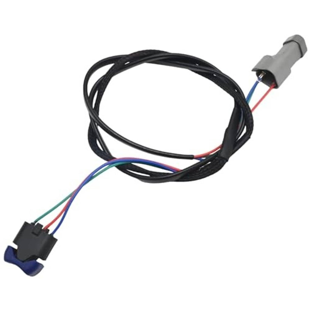 Replacement trim switch wiring harness with black cables and grey plug connectors