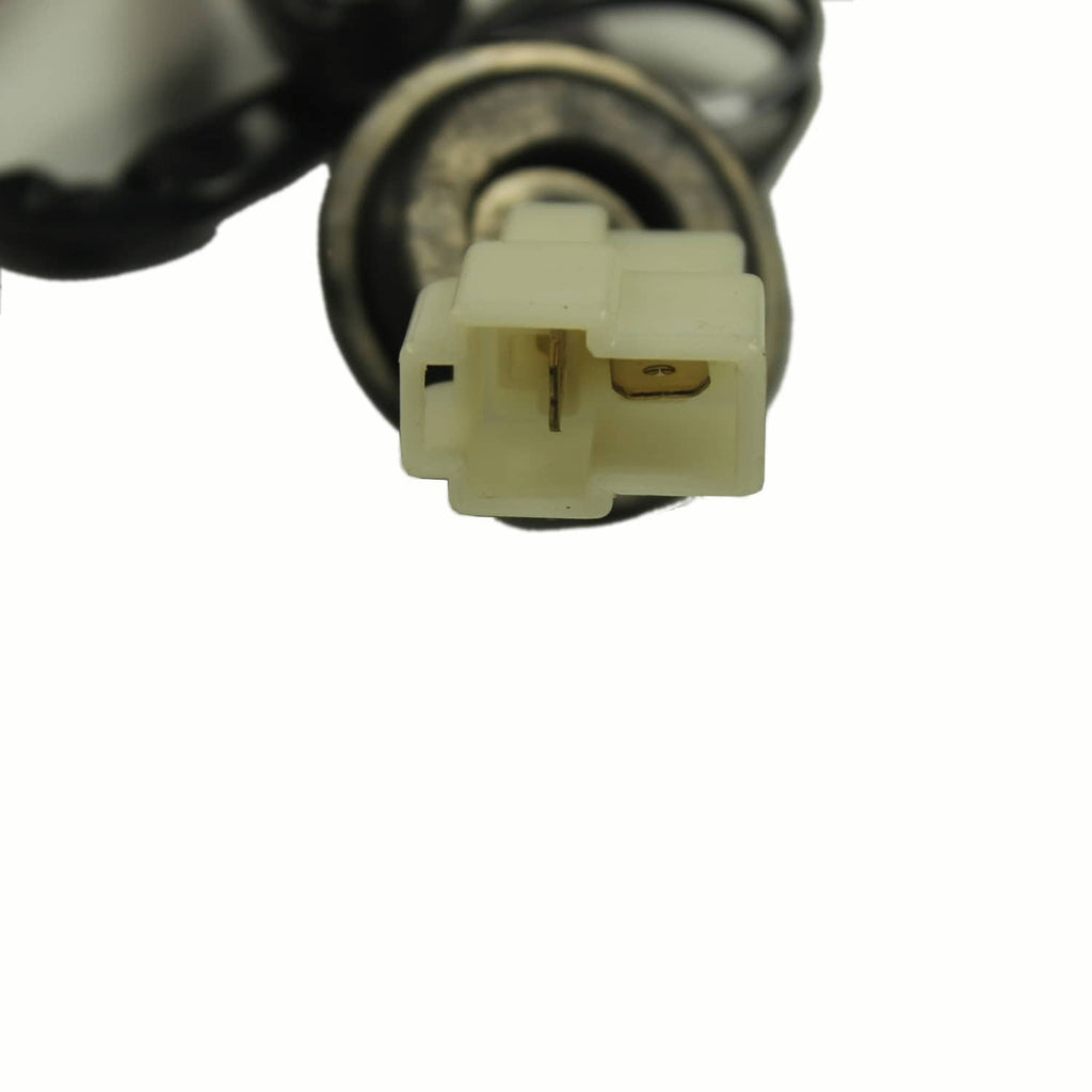 White electrical connector plug on fuel pump wiring harness