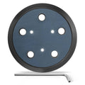5-inch orbital sander replacement pad, blue with five dust holes and center mount hole