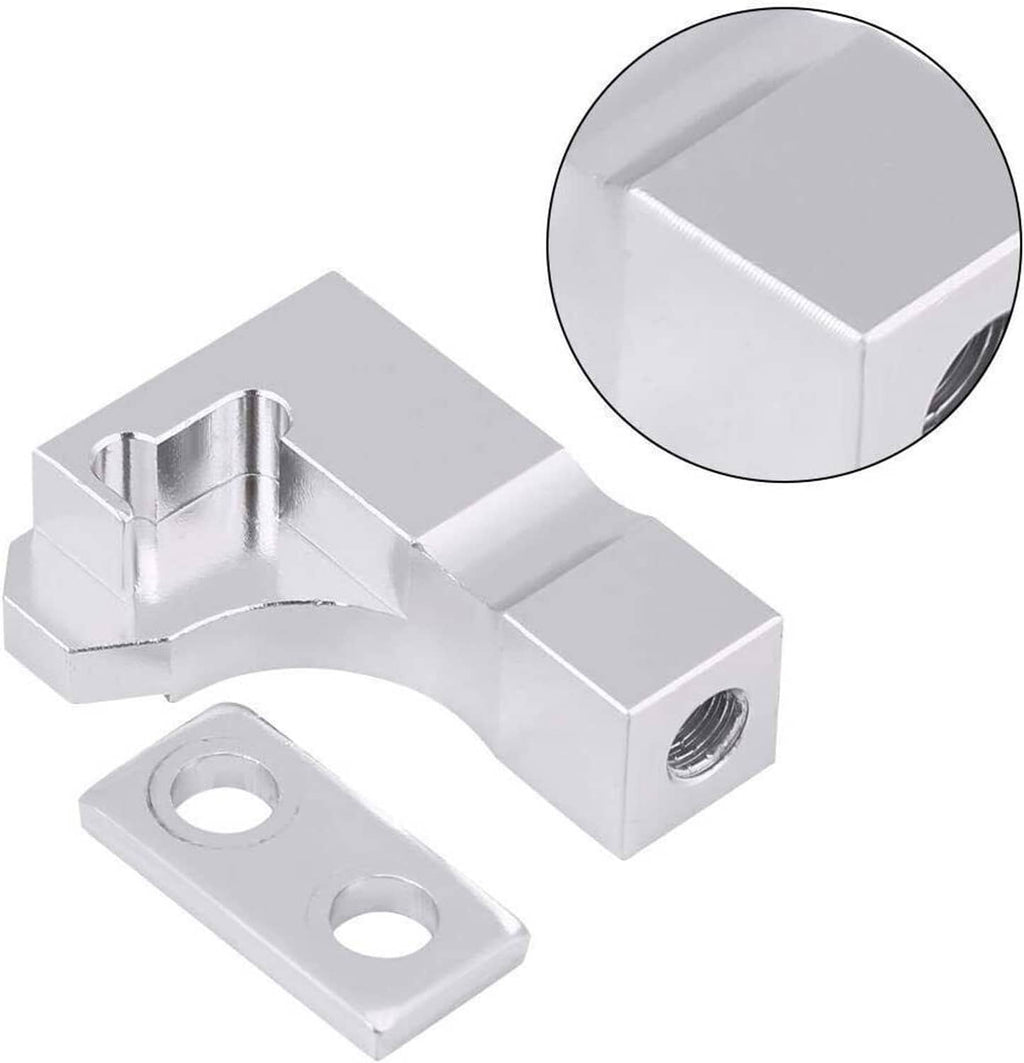 Metal intake manifold bracket with mounting plate, silver finish