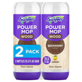 Swiffer Power Mop Wood QuickDry floor cleaner, 2-pack of lemon bottles