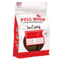 Beef jerky dog treat pouch, 11 oz Full Moon® bag with dark jerky pieces
