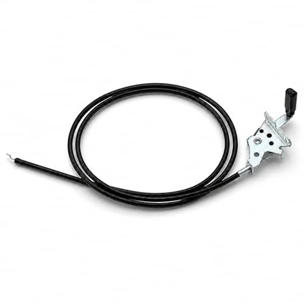 Black throttle control cable loop with metal throttle lever assembly