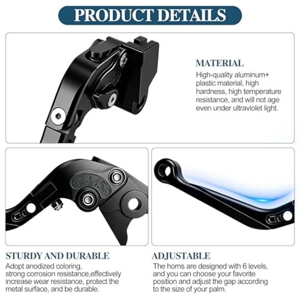 Black lever assembly close-up with adjustable bracket and pivot bolts.