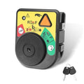 Ignition switch module with two keys and dark key cylinder