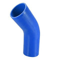 Blue 45-degree silicone hose elbow coupler, 70mm ID