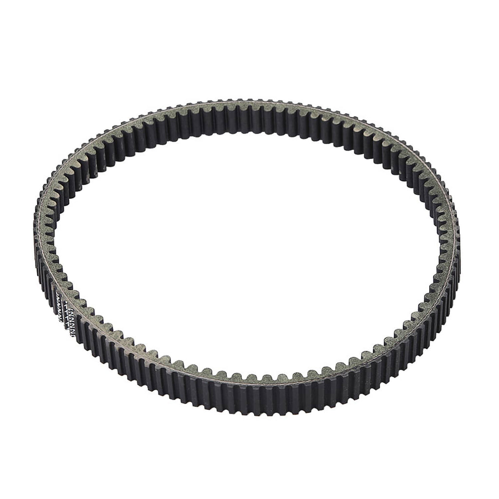 Heavy-duty drive belt loop with black ribs and toothed traction edge