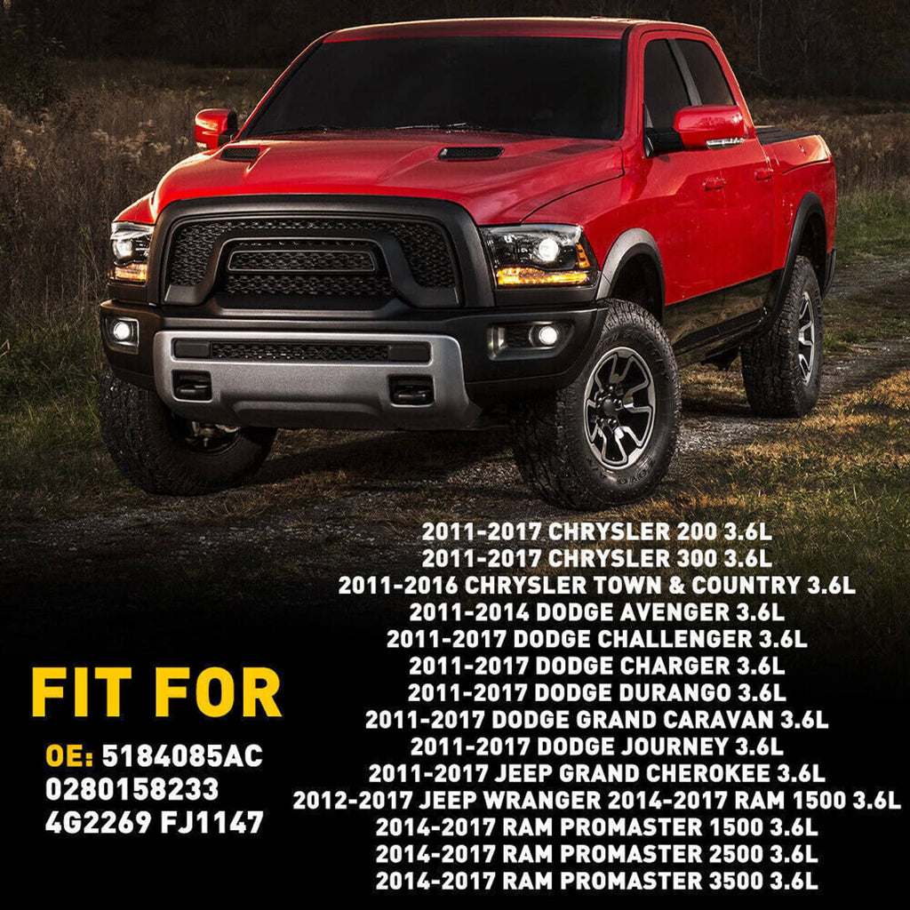 Red pickup truck shown for fuel-injector fitment compatibility