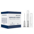 Disposable 27G luer lock needles, 0.5 in, individually wrapped, 100-count box