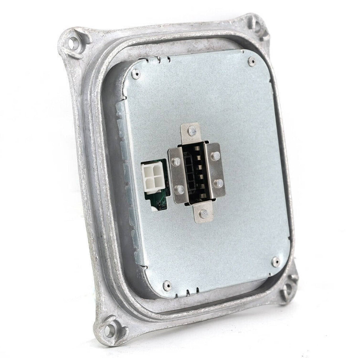 Xenon HID headlight ballast module inside view with wiring terminals