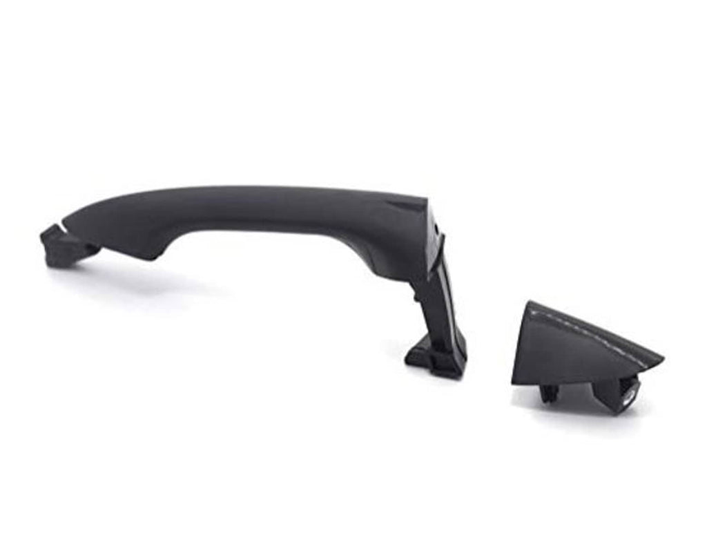 Primed black front passenger door handle with visible mounting brackets and base