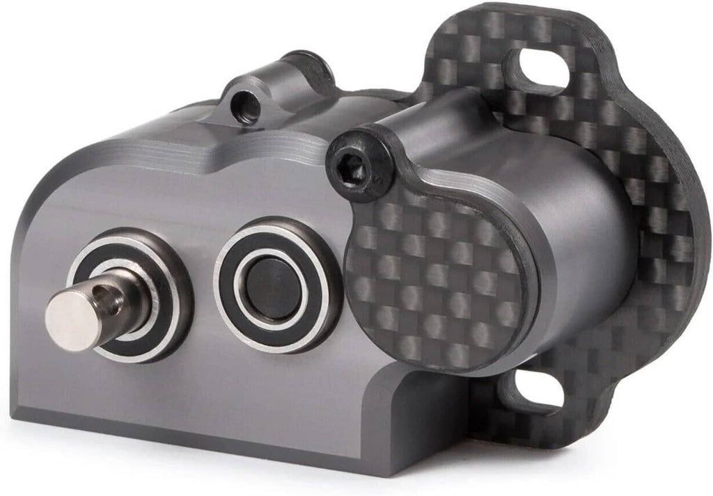 RC 48P gearbox with slipper pad, brushed metal finish and carbon fiber side
