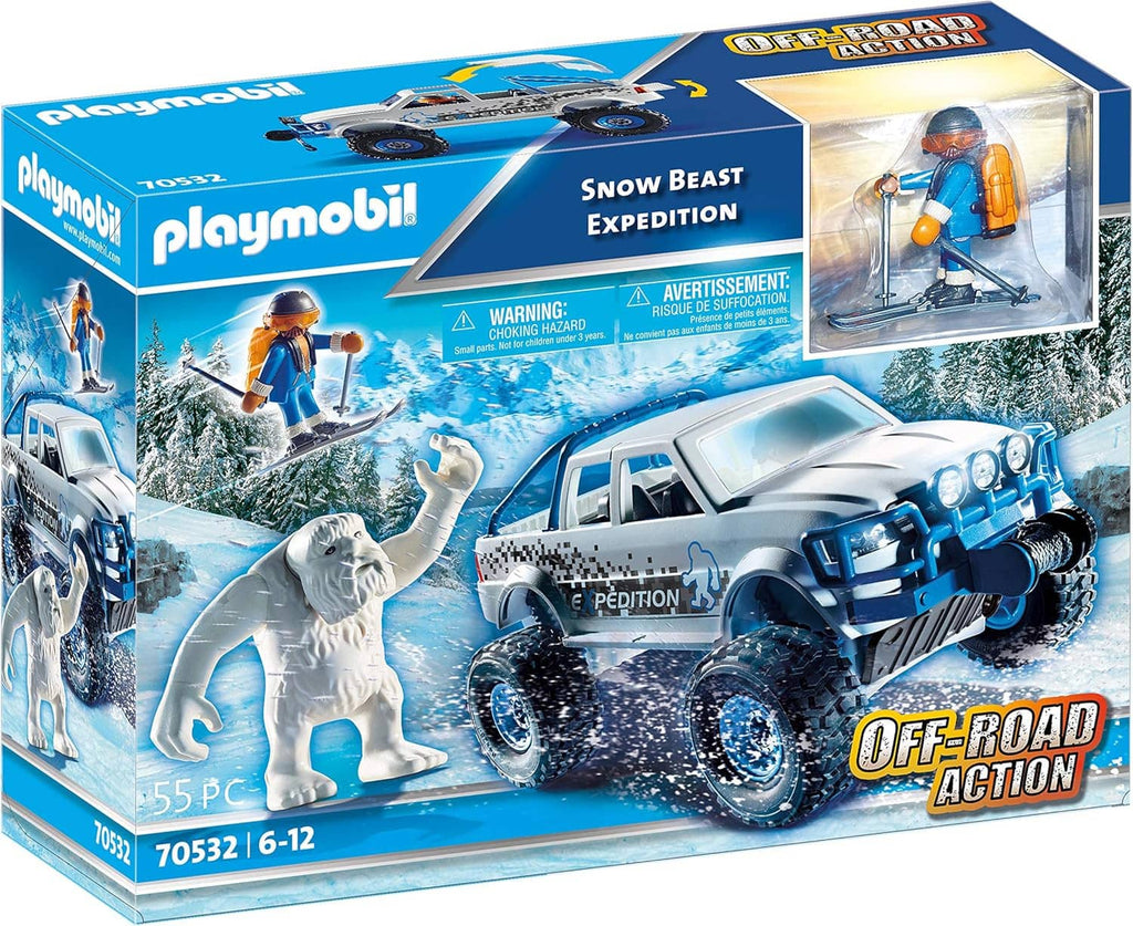 Playmobil Snow Beast Expedition boxed off-road snow vehicle set with driver and dog figure