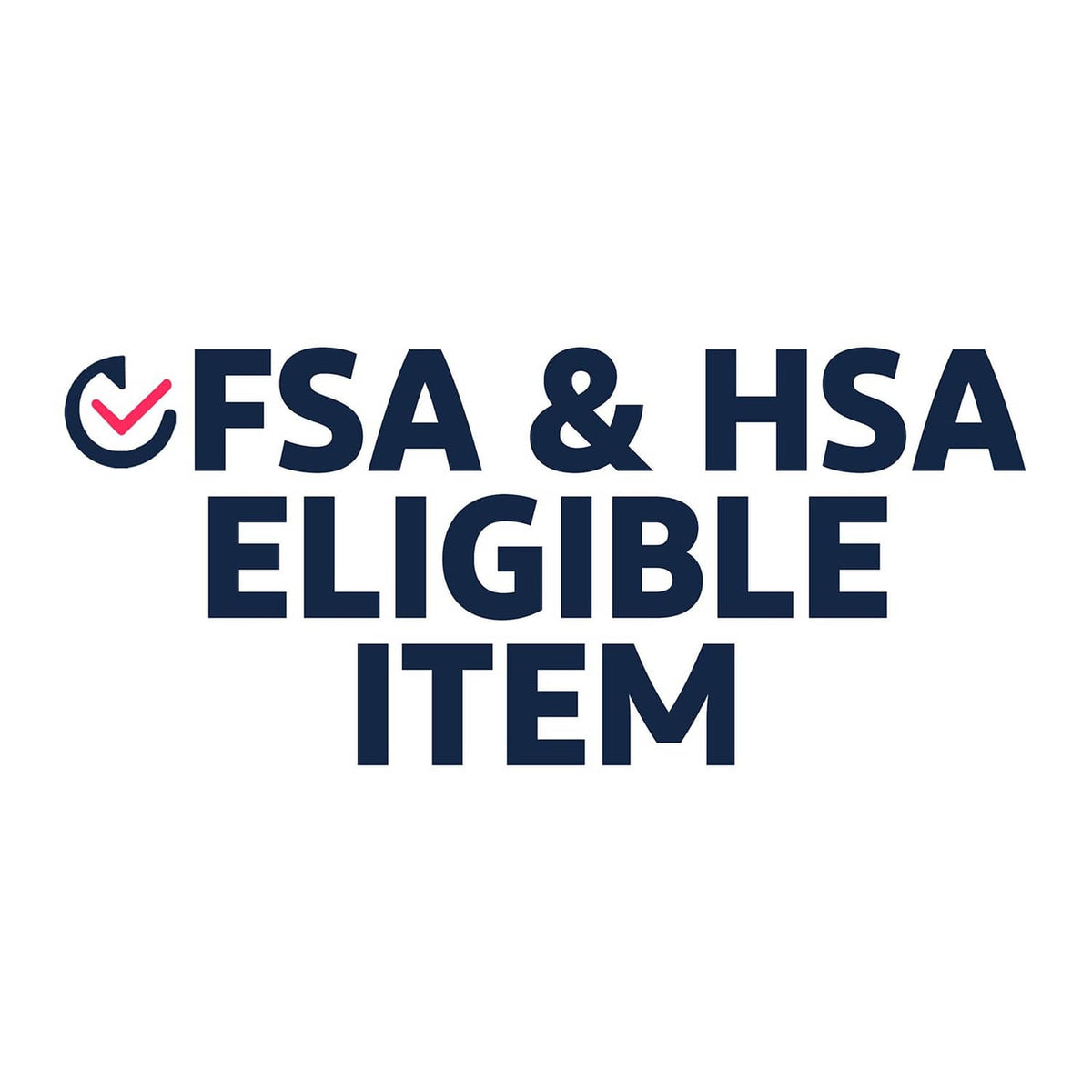 FSA & HSA eligible item sign with Robitussin logo