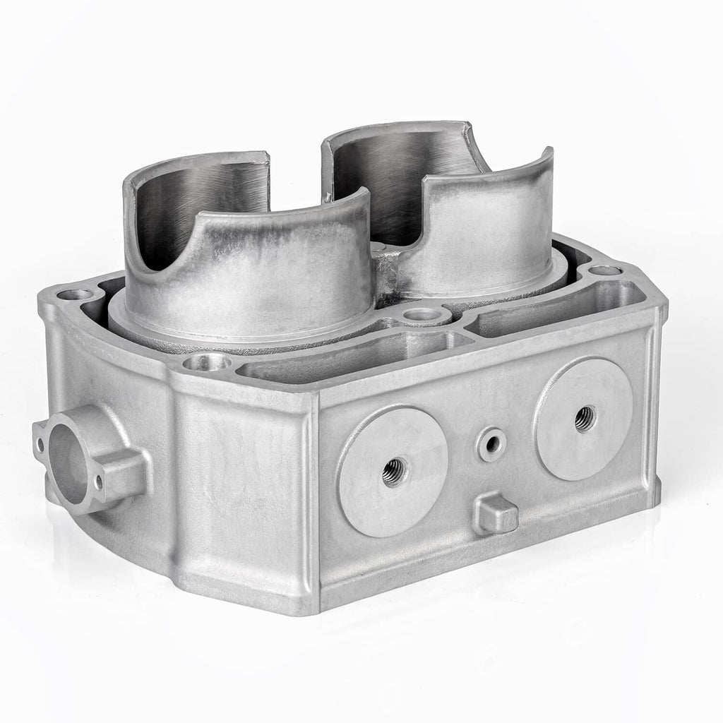 Cylinder piston top-end kit cylinder block component in silver-gray