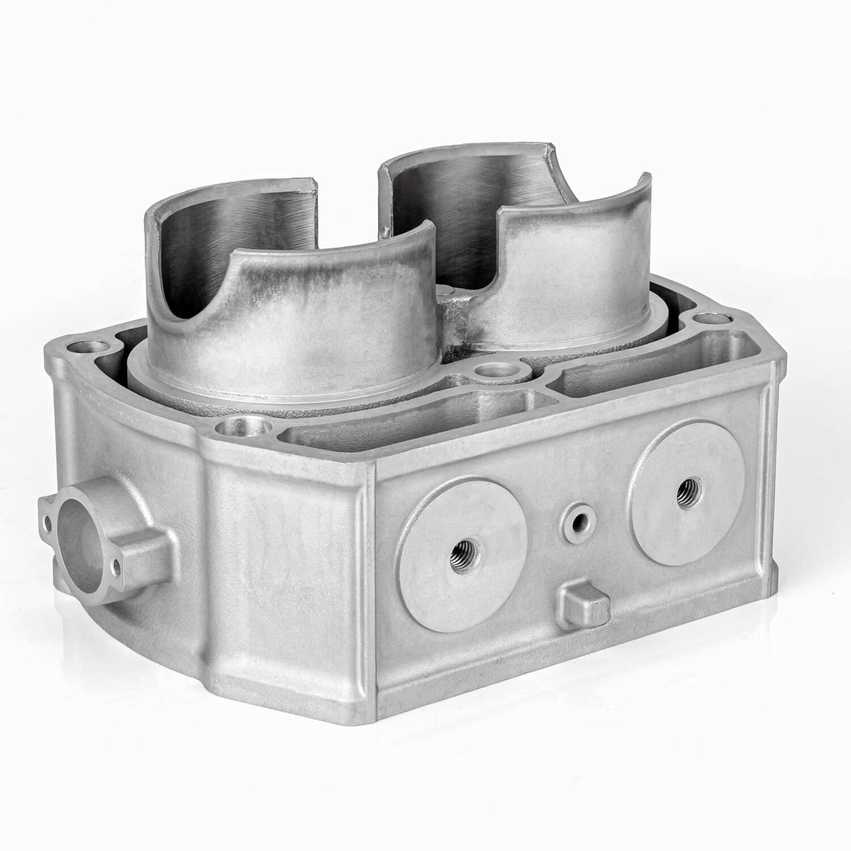 Cylinder piston top-end kit cylinder block component in silver-gray