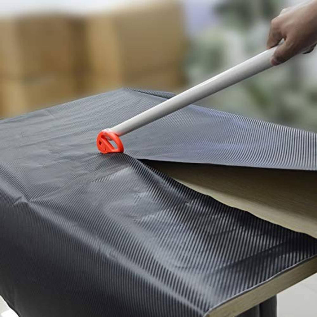 Vehicle vinyl wrap tool kit with orange edge squeegee roller smoothing window film