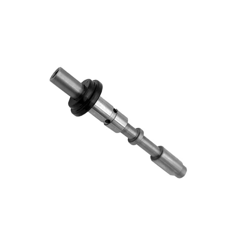 Transmission shift repair kit metal shaft with black rubber seal and collar