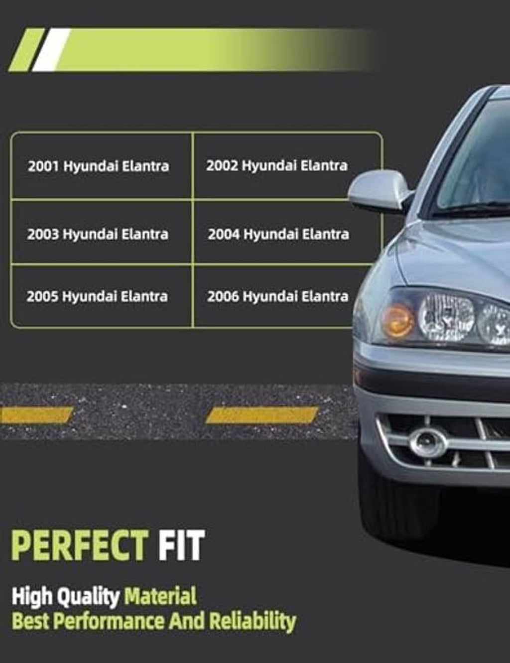 Vehicle front with passenger-side door handle area visible