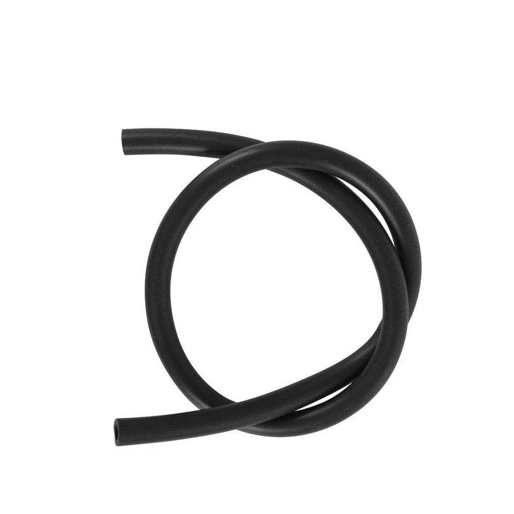 Black rubber fuel hose loop with two open ends