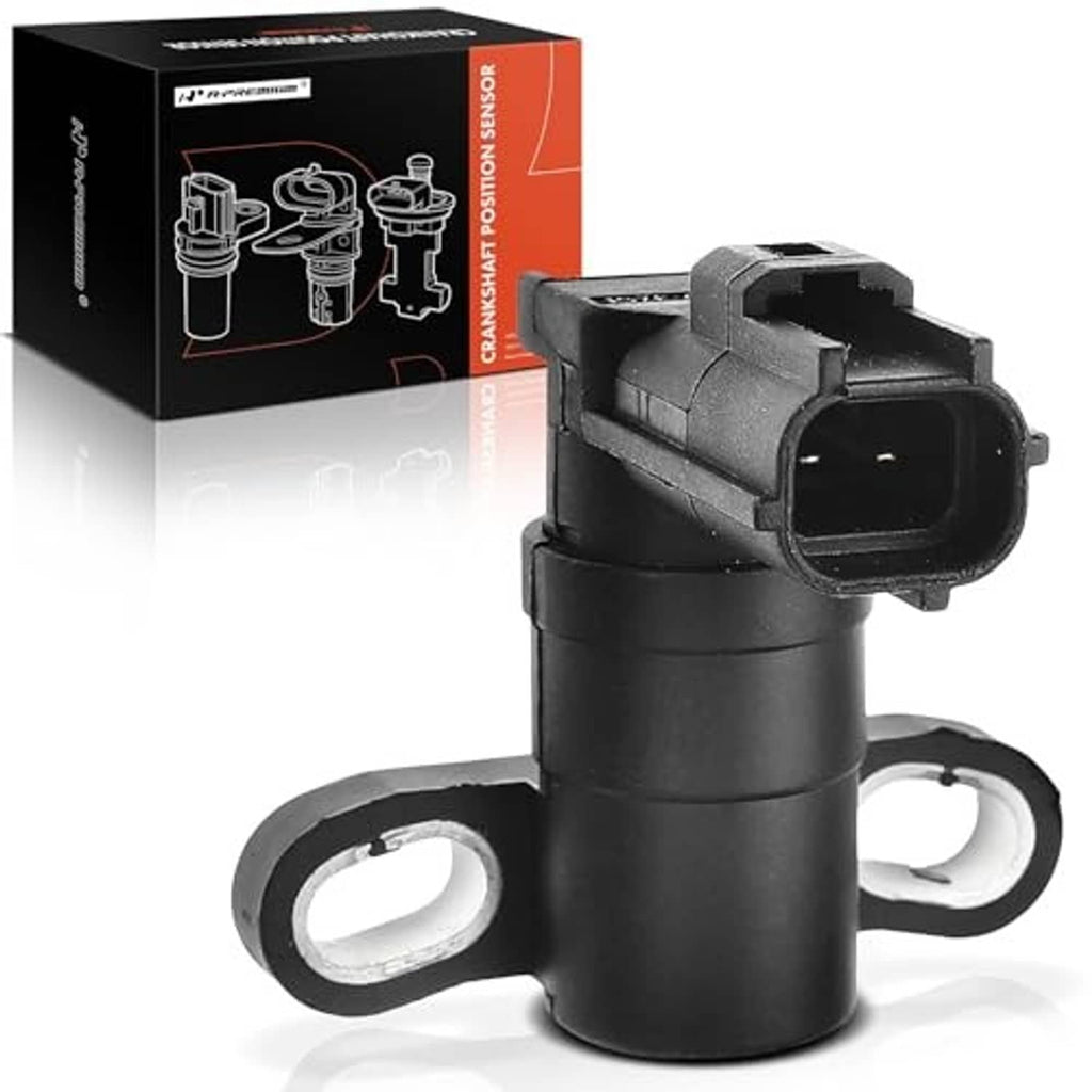 Dark crankshaft position sensor with large electrical plug and mounting ring