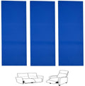 Blue recliner sag repair pads, 3 rectangular pieces