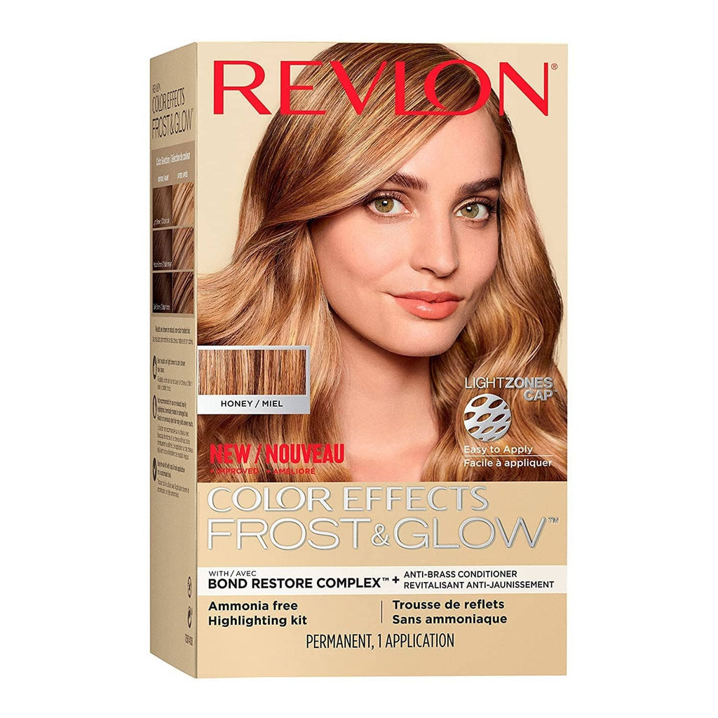 Revlon Color Effects Frost & Glow highlighting kit box, honey blonde highlight shade