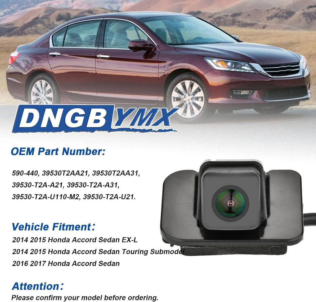 Rear view backup camera module with built-in lens and housing