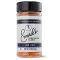 Emeril's Seasoning Blend Rib Rub bottle, dark cap with orange spice mix inside