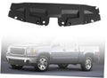 Black upper radiator support cover panel with mounting holes and tabs