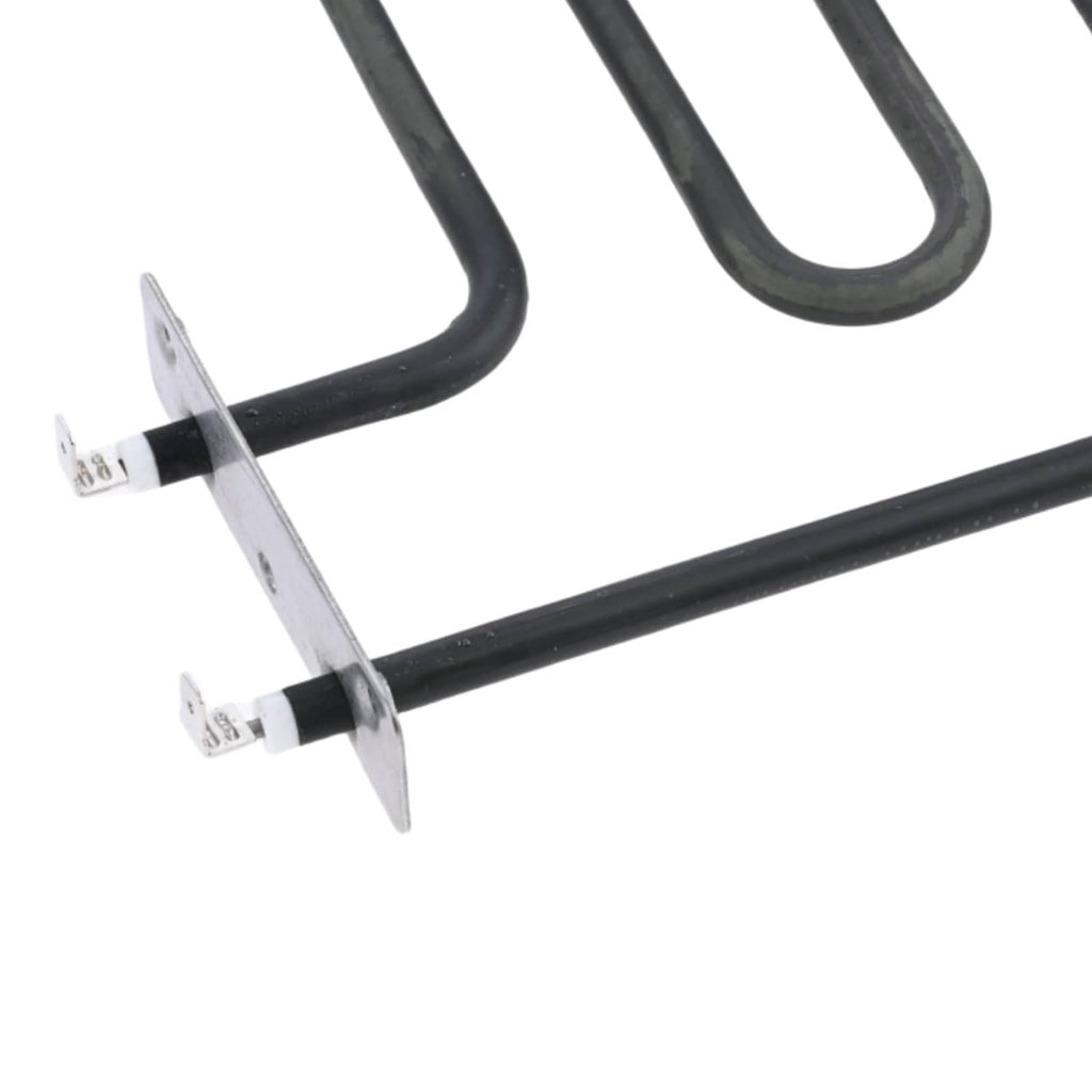 U-shaped electric smoker heating element with metal mounting bracket and pins