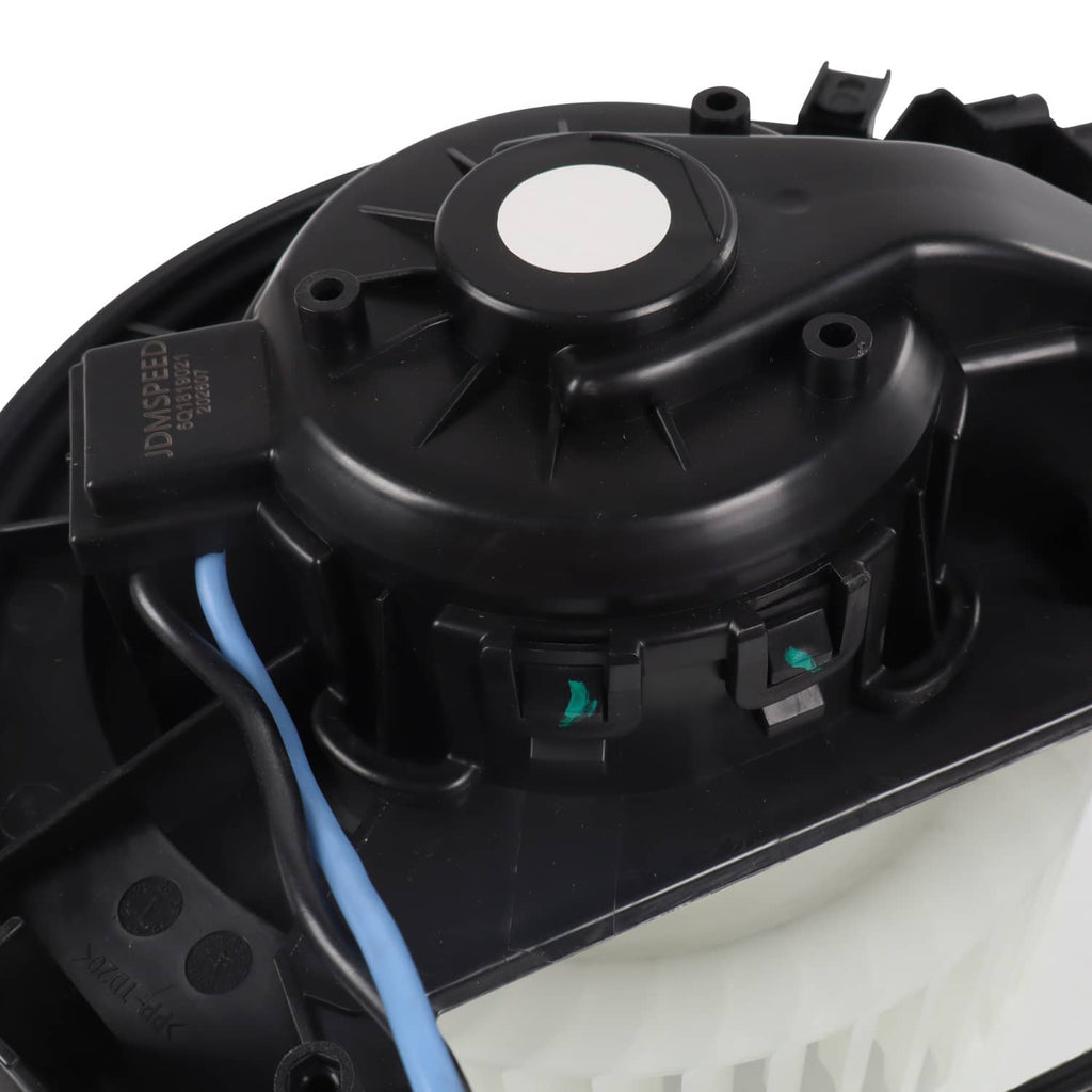 HVAC blower motor top housing with connector ports and wiring