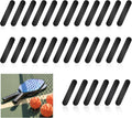 Assorted black lead tape strips for pickleball paddles, shown as long adhesive bars.