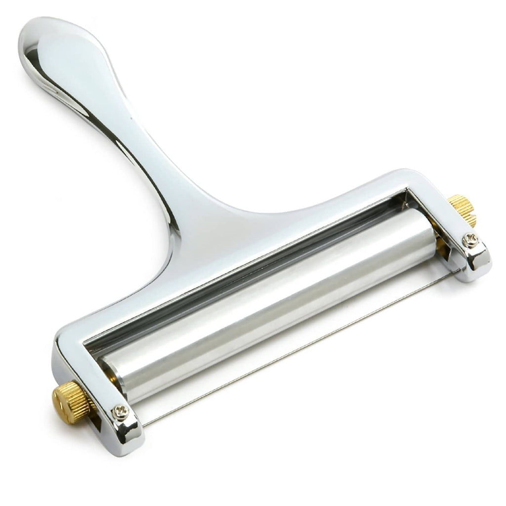 Heavy-duty cheese slicer body with stainless cylinder and parallel cutting wire