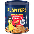 Planters salted peanuts snack can with peanuts illustration and lid