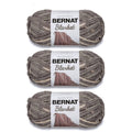3 pack super bulky chenille yarn skeins in medium gray