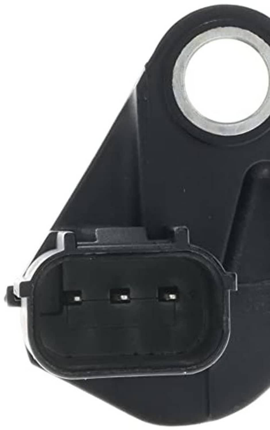 Crankshaft position sensor electrical plug end with three-pin black connector