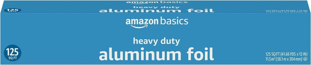 Heavy-duty aluminum foil roll, 125 sq ft, retail box front panel