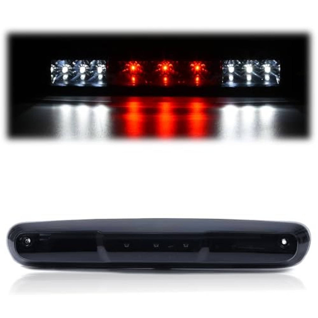 Smoked LED third brake light with dark housing and clear lens strip, rear-facing