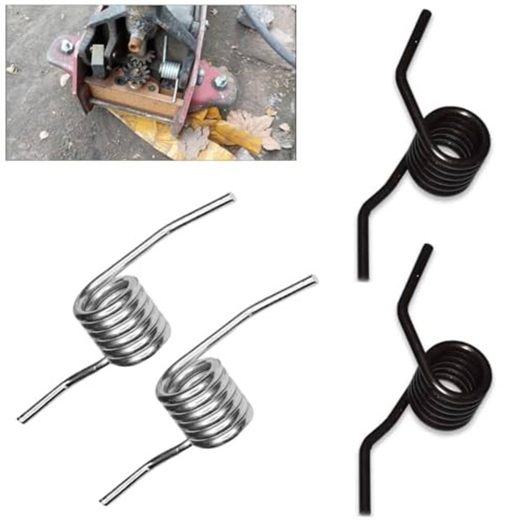 Hydraulic car jack spring replacement set: gray and black coil springs with curved metal stems