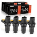 Camshaft position sensor set of 4 with black housing and gold electrical contacts
